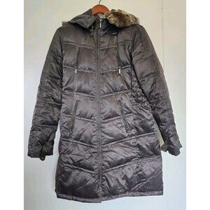 Laundry Coat Womens L Puffer‎ Rabbit Fur Black Winter Winter Outdoor Full Zip